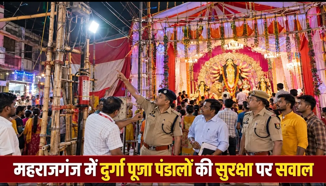 Maharajganj News। AI से बनाया गया प्रतीकात्मक चित्र; घटना की वास्तविक फोटो नहीं।